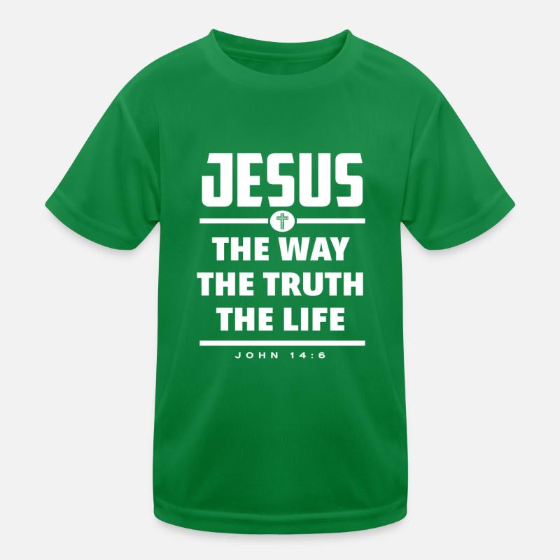 Jesus Spruch Glaube Geschenk Kinder Funktions-T-Shirt