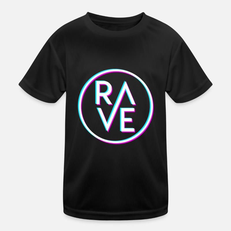 Techno Tekk Raver Rave Gift Techno Party Kids Functional T-Shirt