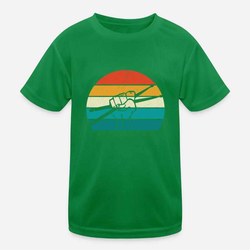 Retro Drumsticks Schlagzeug Schlagzeuger Geschenk Kinder Funktions-T-Shirt