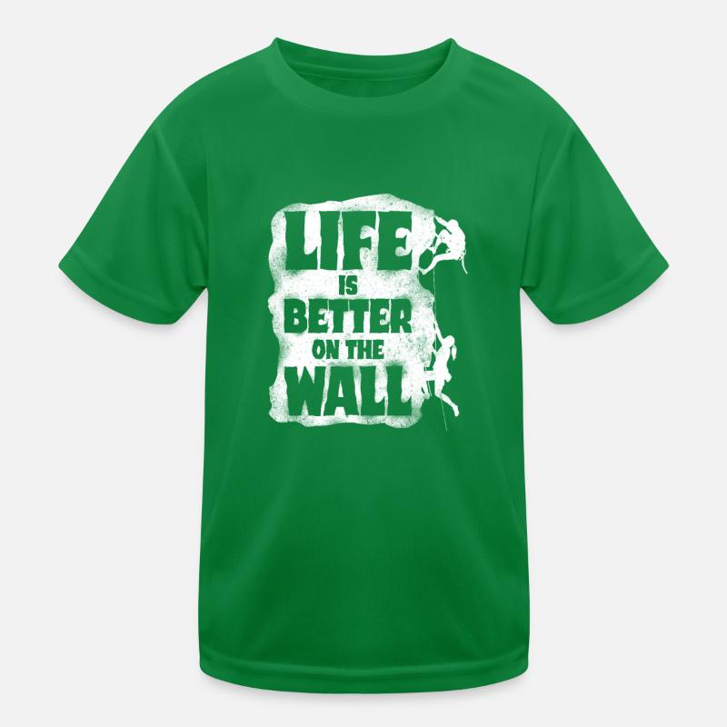 Rock Climbing Climber Life Is Kinder Funktions-T-Shirt