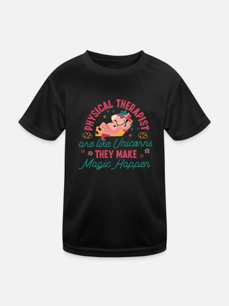 Physical Therapist Therapy - T-shirt sport Enfant - noir - Devant