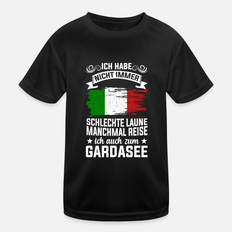 Italien Reise Gardasee Geschenk Kinder Funktions-T-Shirt