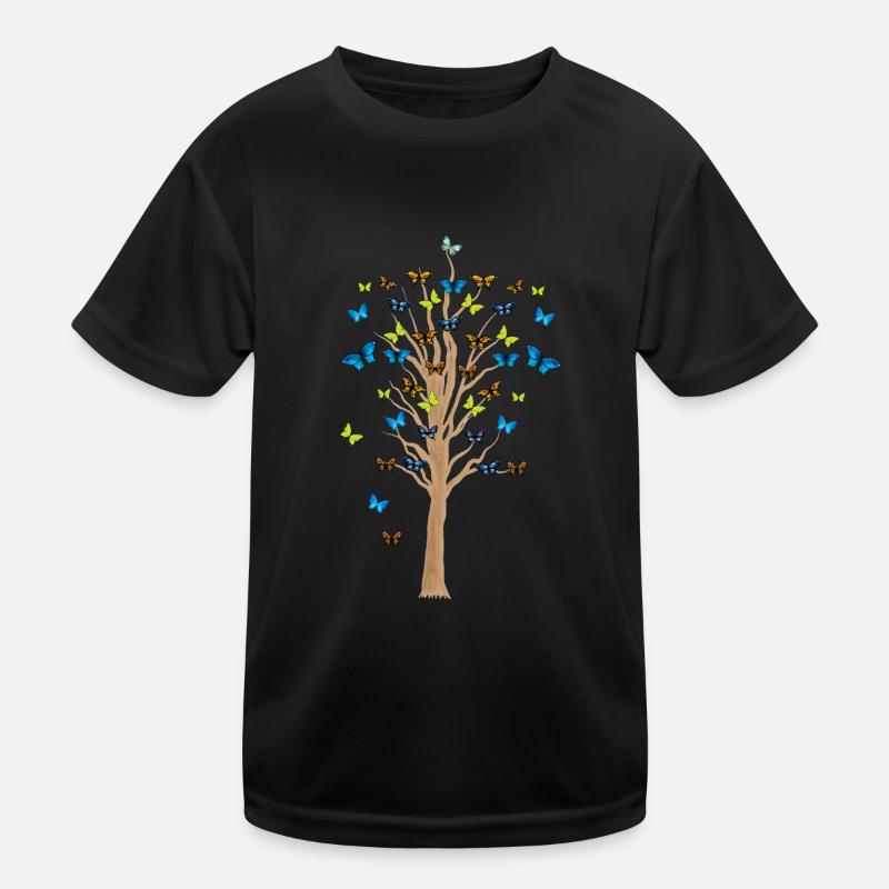 Butterfly Insect Tree Insects Garden Gift Kids Functional T-Shirt