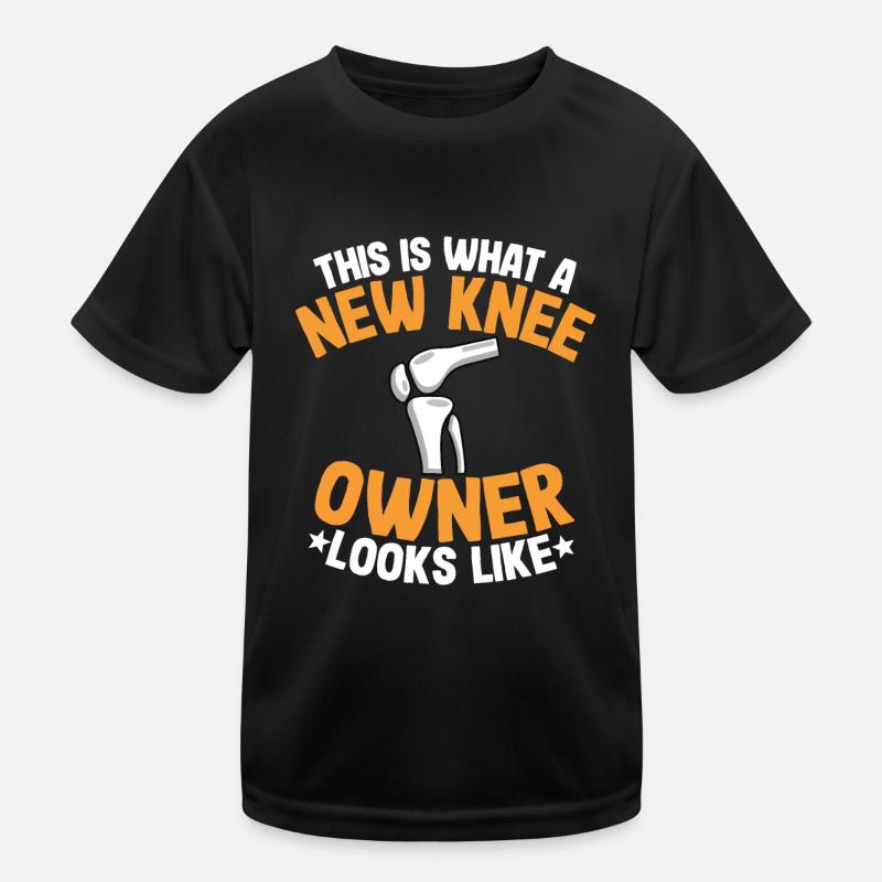 Knie OP Operation Genesung Geschenk Meniskus OP Kinder Funktions-T-Shirt