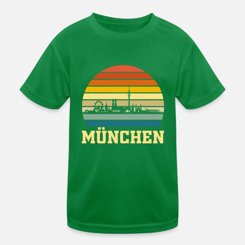 München Retro Kinder Funktions-T-Shirt