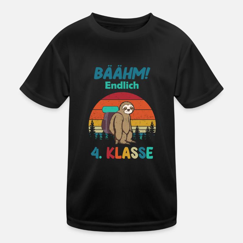 Bäähm 4 Klasse Endlich für Faultiere Kinder Funktions-T-Shirt