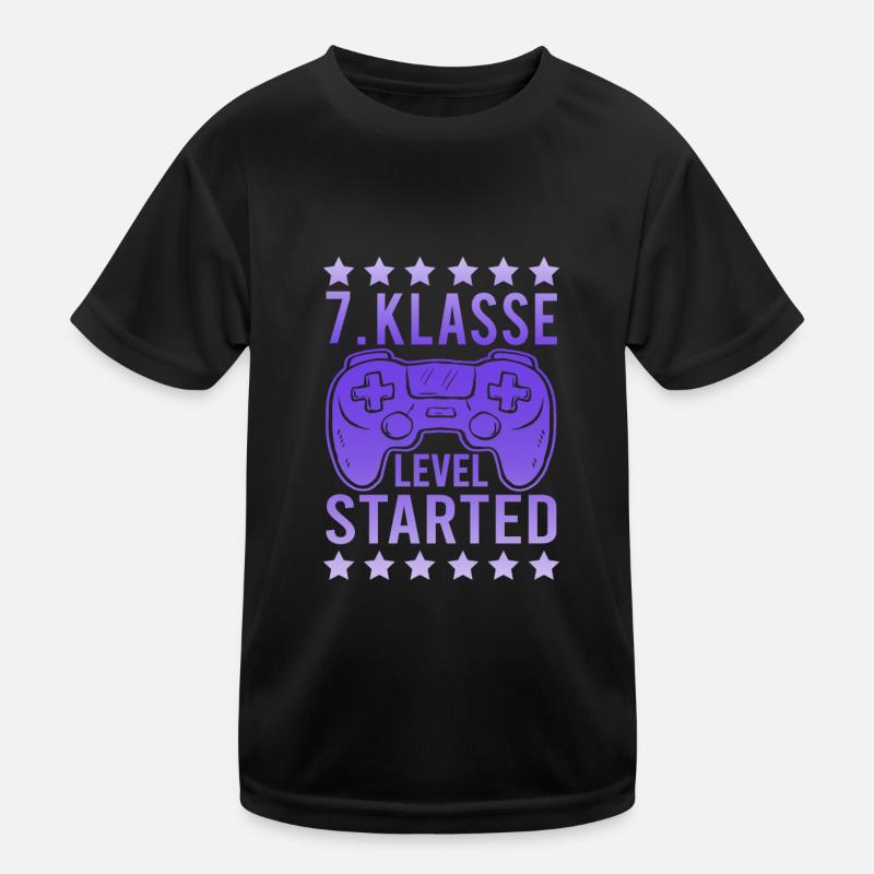 7 Klasse Level Started 7. Klasse Gymnasium Schule Kinder Funktions-T-Shirt