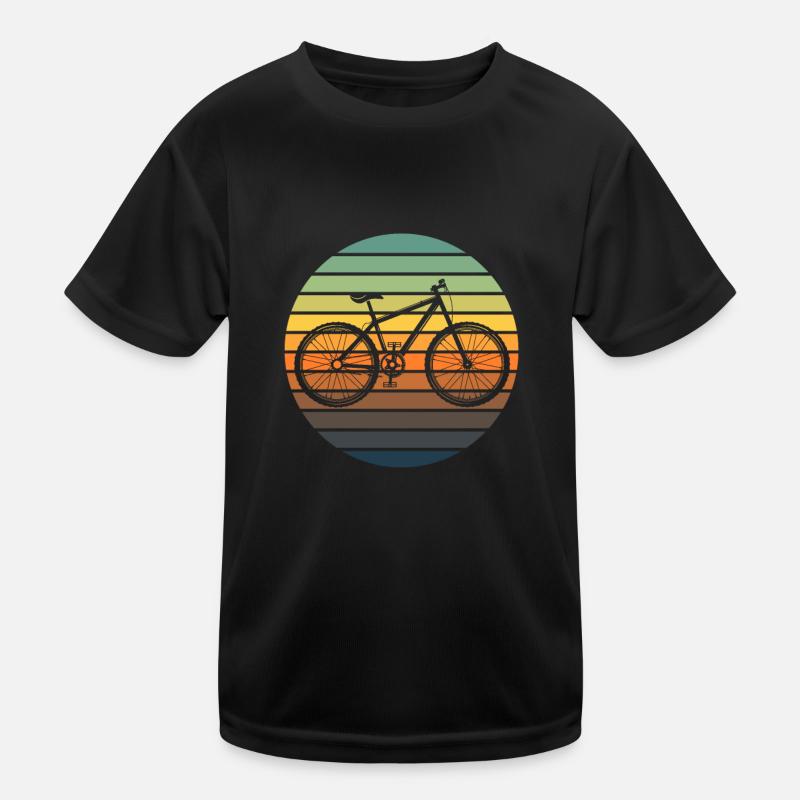 MTB Mountainbiker Mountainbiken Mountainbiker Bunt Kinder Funktions-T-Shirt