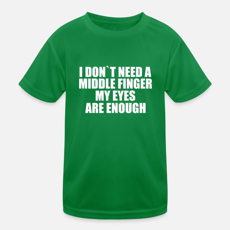 Sarcasme provocation de sarcasme Doigts T-shirt sport Enfant