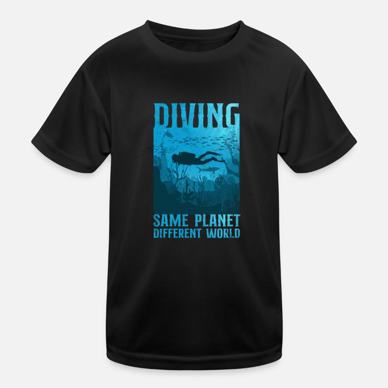 Scuba Diverg Diving Same Planet T-shirt sport Enfant