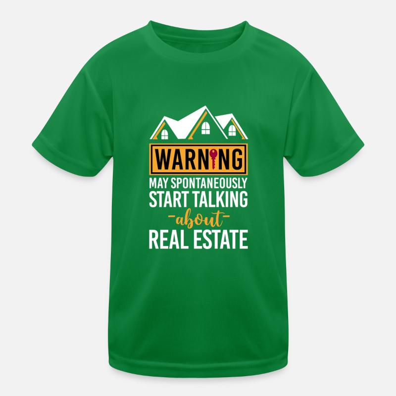 Realtor Warning May Start Talking T-shirt sport Enfant