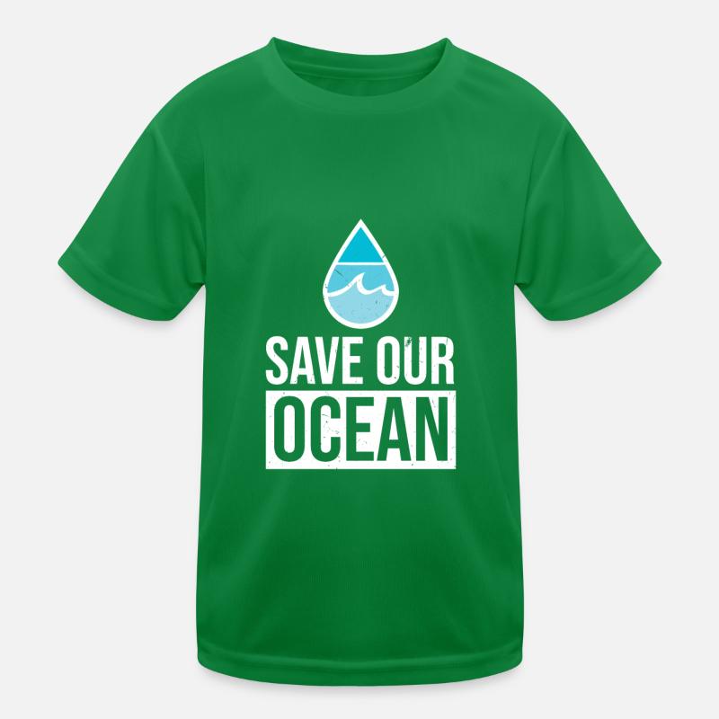 Save the Ocean Kids Functional T-Shirt