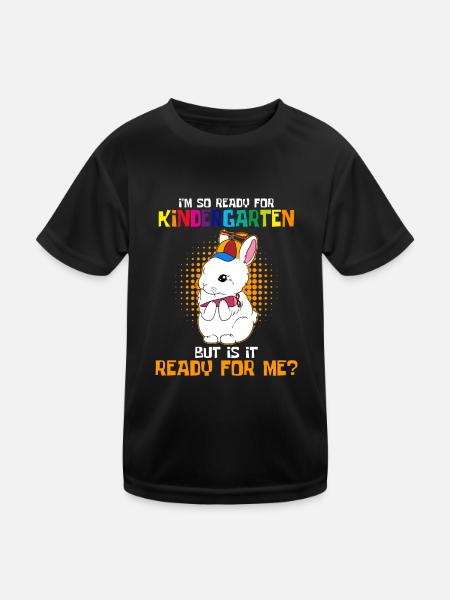 Ich bin bereits für den Kindergarten - Kinder Funktions-T-Shirt - Schwarz