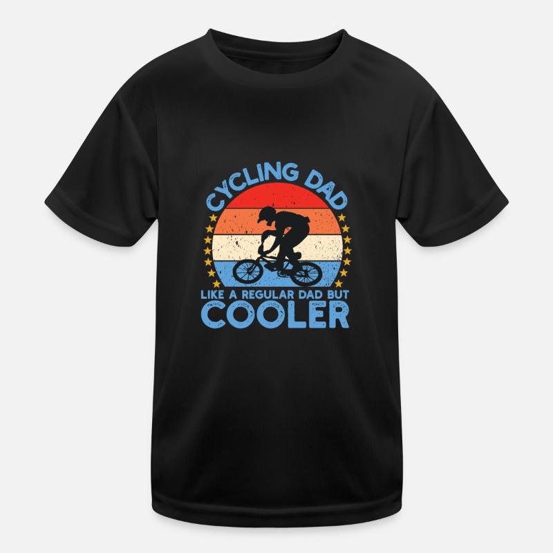 cycling Dad Kinder Funktions-T-Shirt