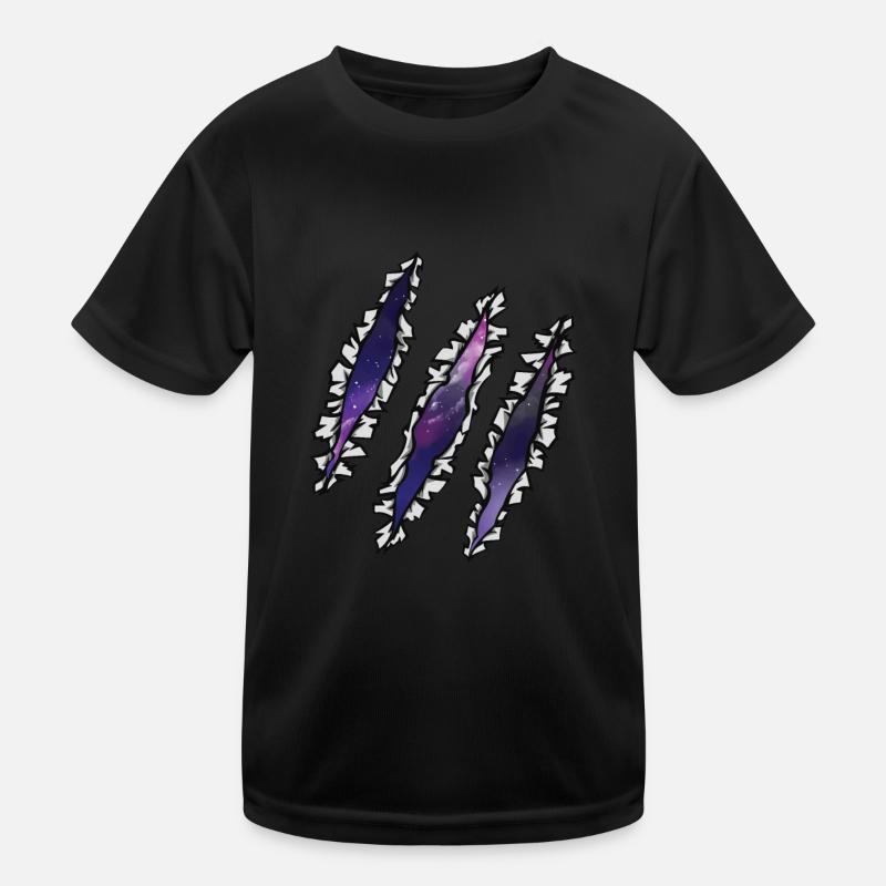 Scratch Galaxy Space Space Kids Functional T-Shirt