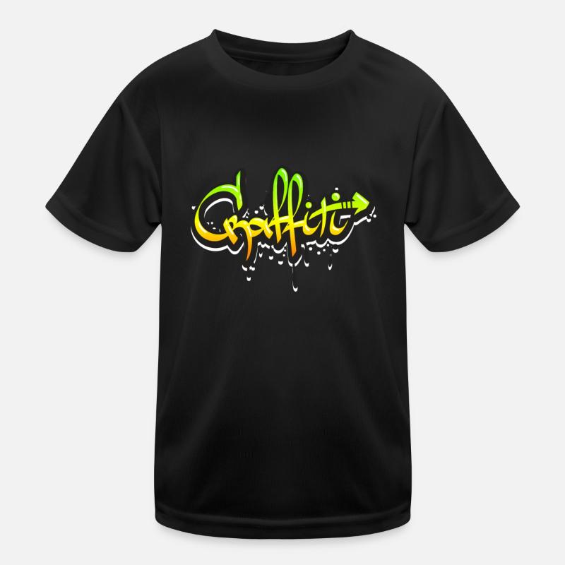 Graffiti Kinder Funktions-T-Shirt