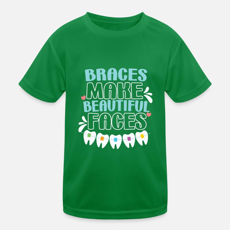 Braces Orthodontist Invisalign Gift Kids Functional T-Shirt