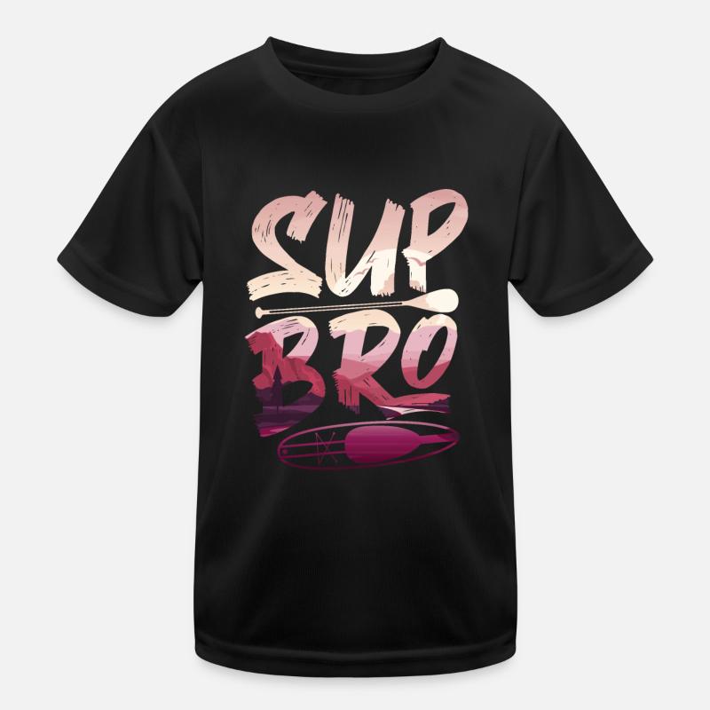 SUP Paddleboard Girl Sup Bro Kinder Funktions-T-Shirt