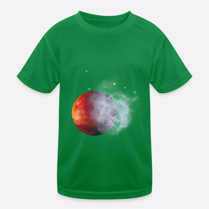 Space Space Space Rocket Sun Fog Kids Functional T-Shirt