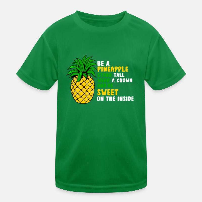 Ananas Kinder Funktions-T-Shirt