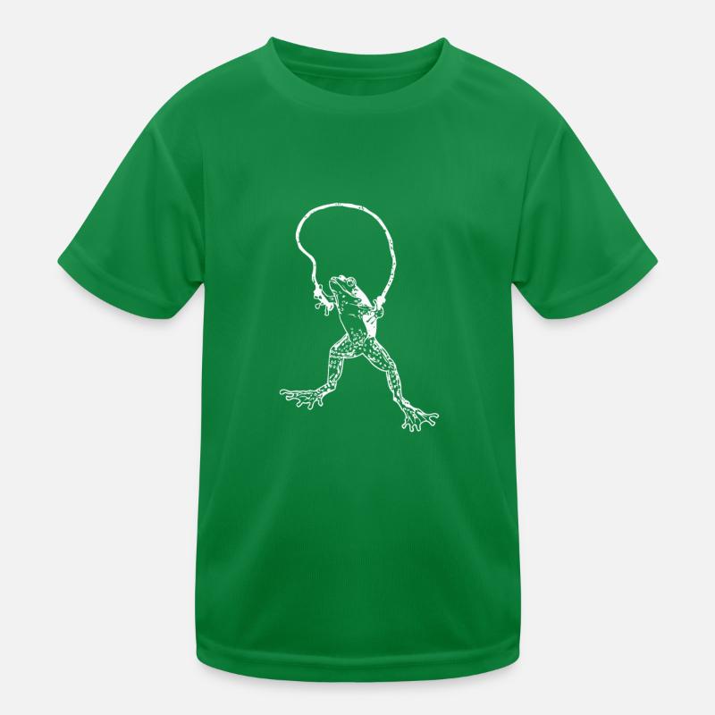 Frog Hopping Jumping Retro Animal Toad Gift Kids Functional T-Shirt
