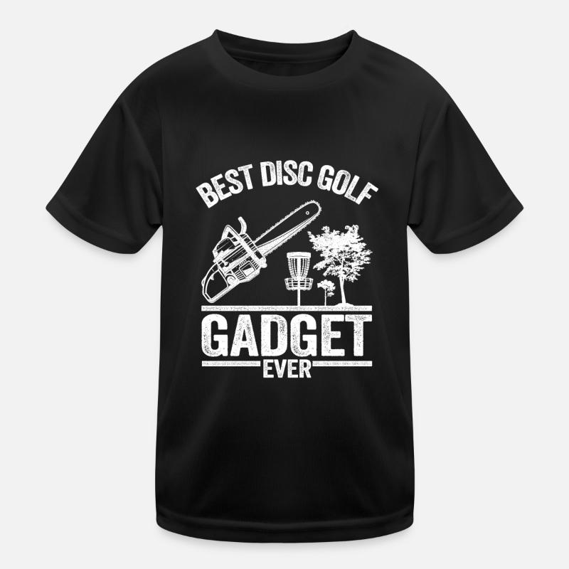 Disc Golf Gadget Vintage Disc Golfer sort T-shirt sport Enfant
