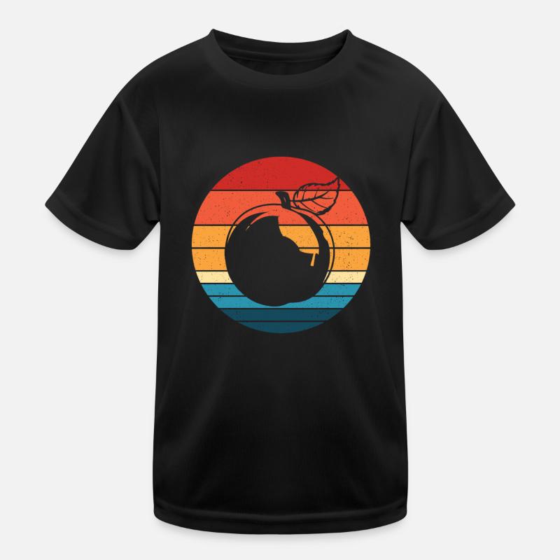Pfirsich Kinder Funktions-T-Shirt