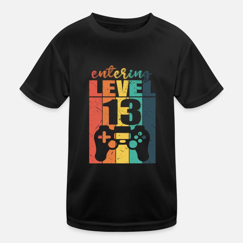 Level 13 Gaming Controller 13. Geburtstag Kinder Funktions-T-Shirt