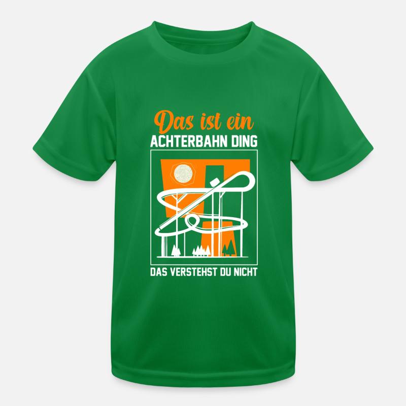 Coasterholic Achterbahn Achterbahnfahrer Freizeitp Kinder Funktions-T-Shirt