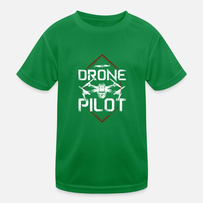 Drone Pilot Kids Functional T-Shirt