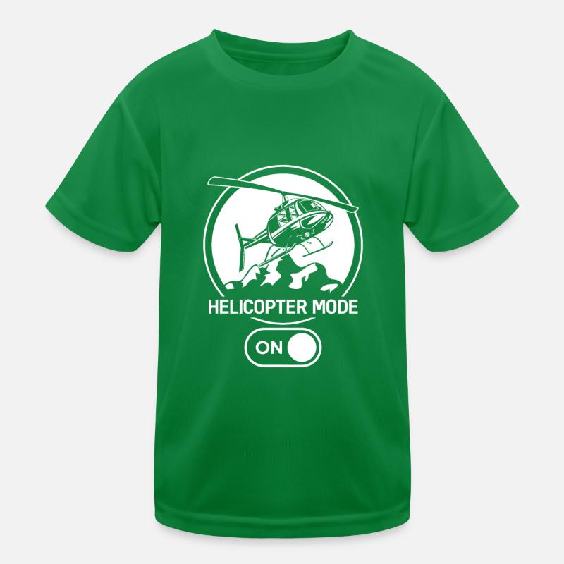 Helicopter Mode On Helicopter Pilot Flight Mode Kids Functional T-Shirt