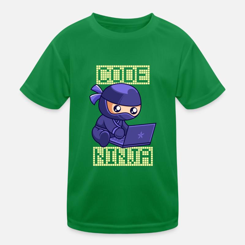 Code Ninja Coder Software Developer Programmer Kids Functional T-Shirt