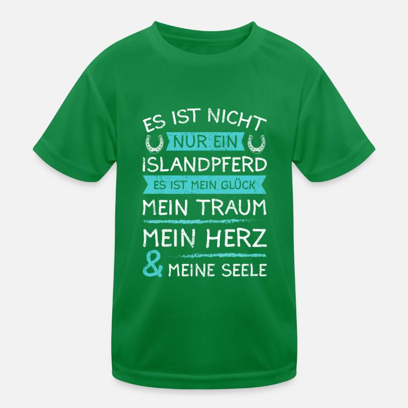 Islandpferd Isländer Spruch Kinder Funktions-T-Shirt