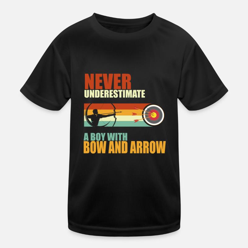 Bogenschütze Bogensport Pfeil Bogen Bogenschießen Kinder Funktions-T-Shirt