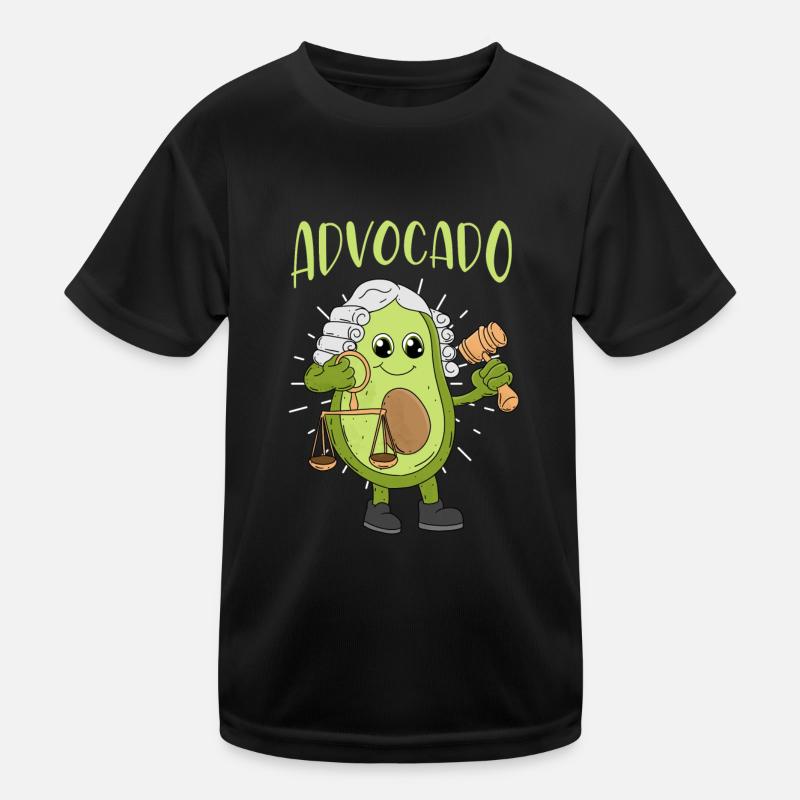 Jura Avocado Advocado Juristen Geschenk Student Kinder Funktions-T-Shirt