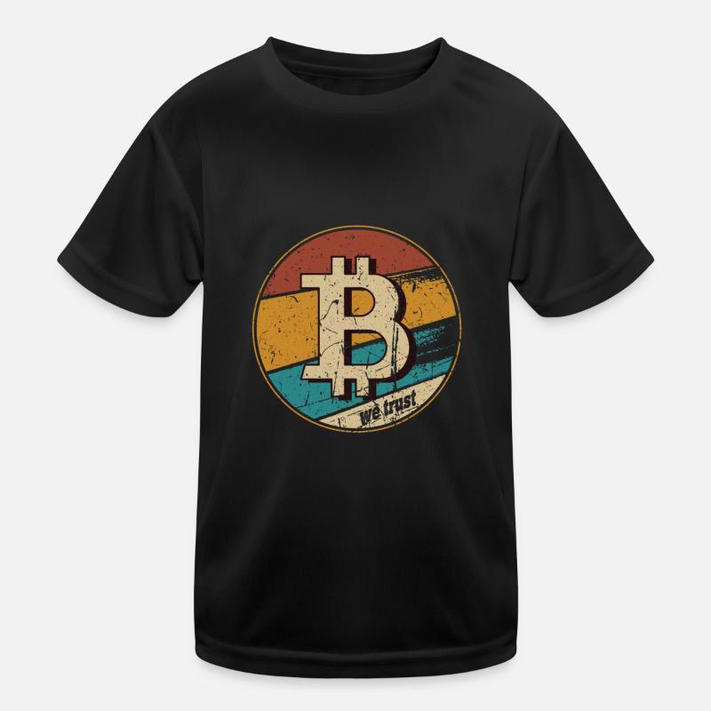 BTC Bitcoin Comeback Cryptocurrency Blockchain Kinder Funktions-T-Shirt