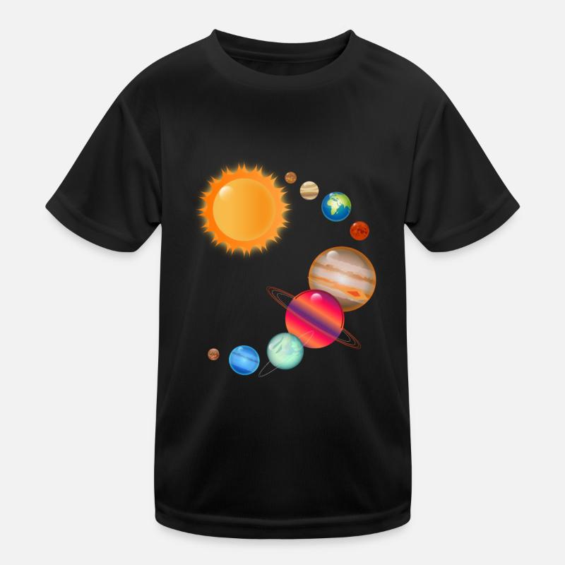 Cosmos Univers Planètes dans le système solaire T-shirt sport Enfant