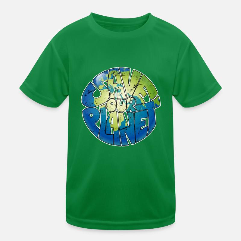 Nature Conservation Environmental Protection Save the Planet Environment Kids Functional T-Shirt