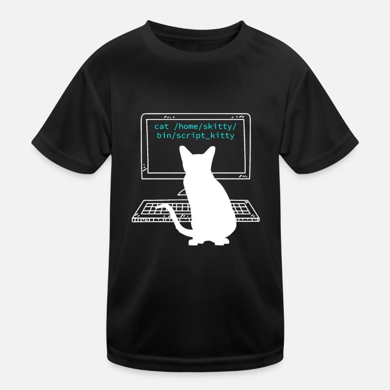 Katzenbesitzer Programmierer Coder Informatiker Kinder Funktions-T-Shirt