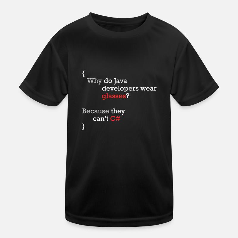 C# Programmeur blague Coder C Sharp T-shirt sport Enfant