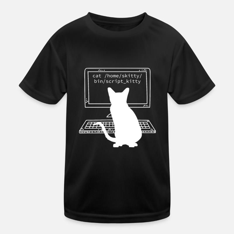 Coder coder informaticien fun chats T-shirt sport Enfant