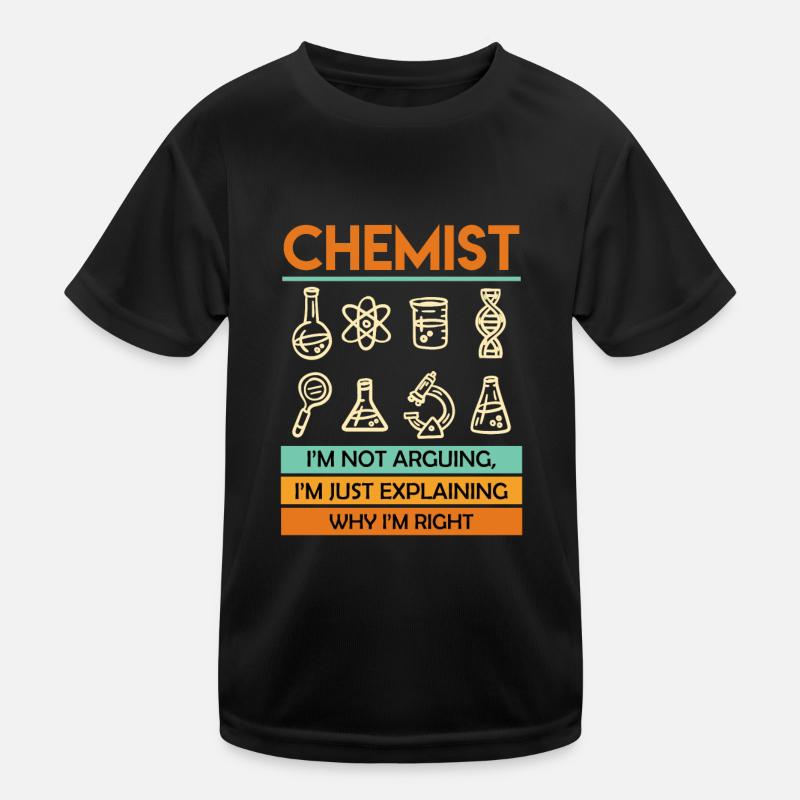 Chemist Chemistry Laboratory Technician Scientist Chemical Technician Kids Functional T-Shirt