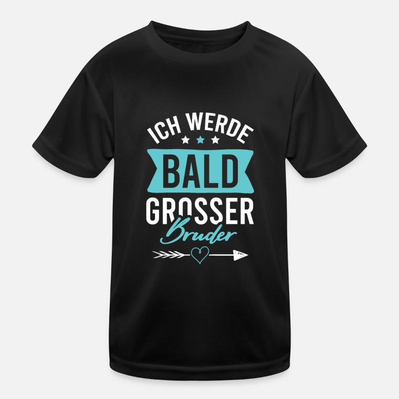 Ich werde grosser Bruder Kinder Funktions-T-Shirt