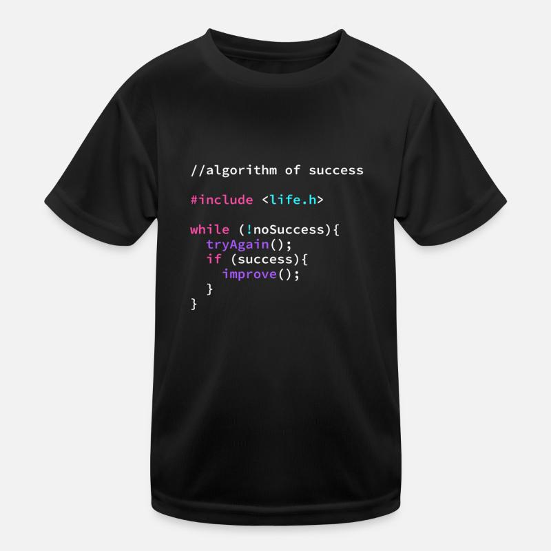 Algorithmus Erfolg Programmierer Programmcode Kinder Funktions-T-Shirt