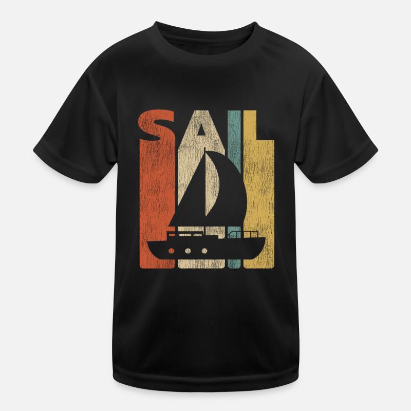 Sail Sailboat Vintage Retro T-shirt sport Enfant