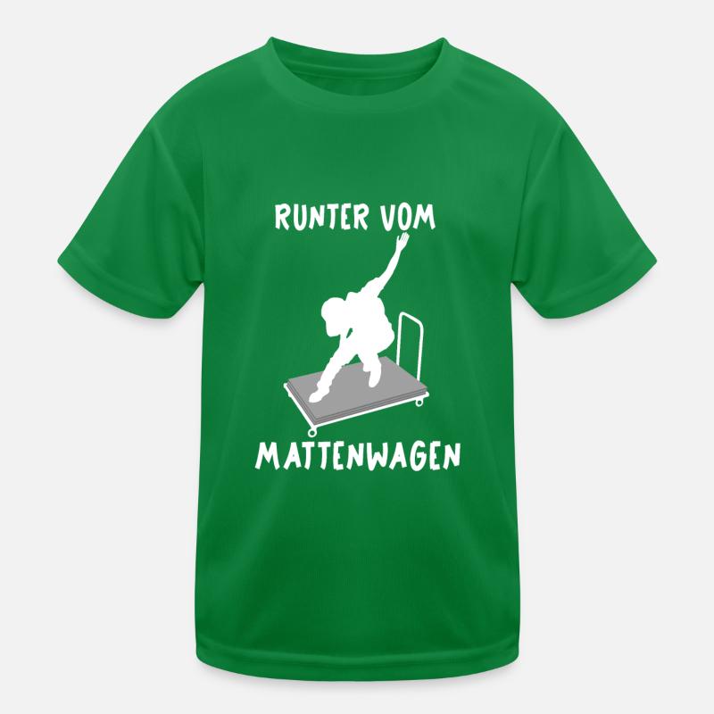 Runter vom Mattenwagen Geschenk Spruch Trainer Kinder Funktions-T-Shirt