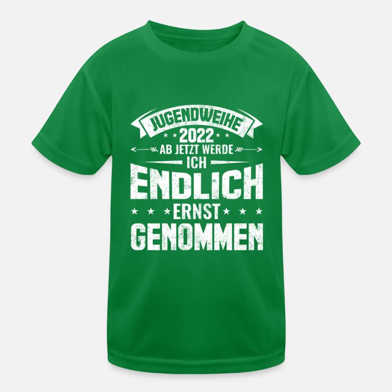 Jugendweihe 2022 | Jugendweihe Geschenk Kinder Funktions-T-Shirt