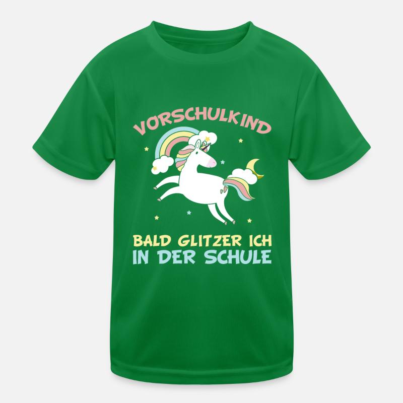 Vorschulkind Schule Vorschule Einhorn Mädchen Kinder Funktions-T-Shirt