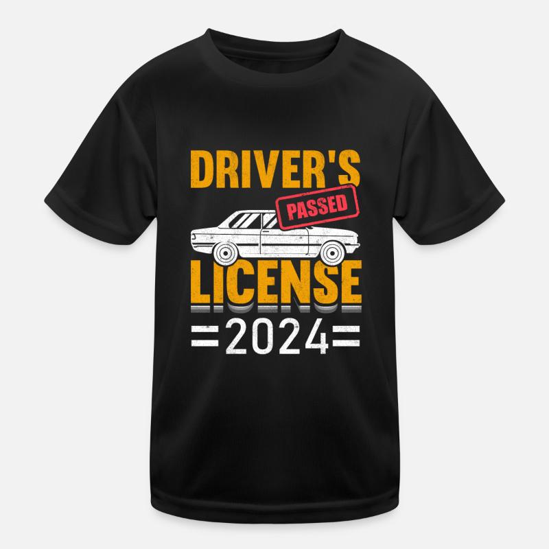 Drivers License 2024 Passed Drivers Permit Adolescent T-shirt sport Enfant