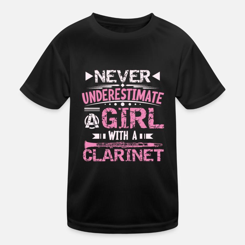 klarinette Kinder Funktions-T-Shirt
